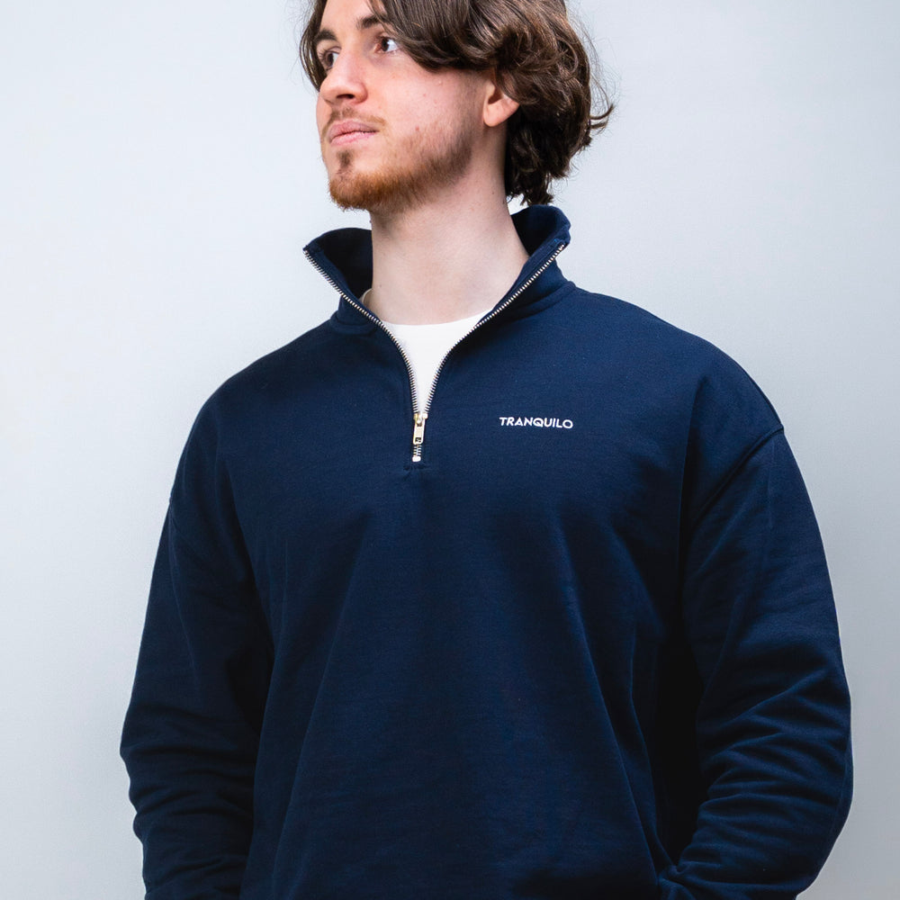 
                      
                        Oversized Zip-Thru Navy Blue
                      
                    