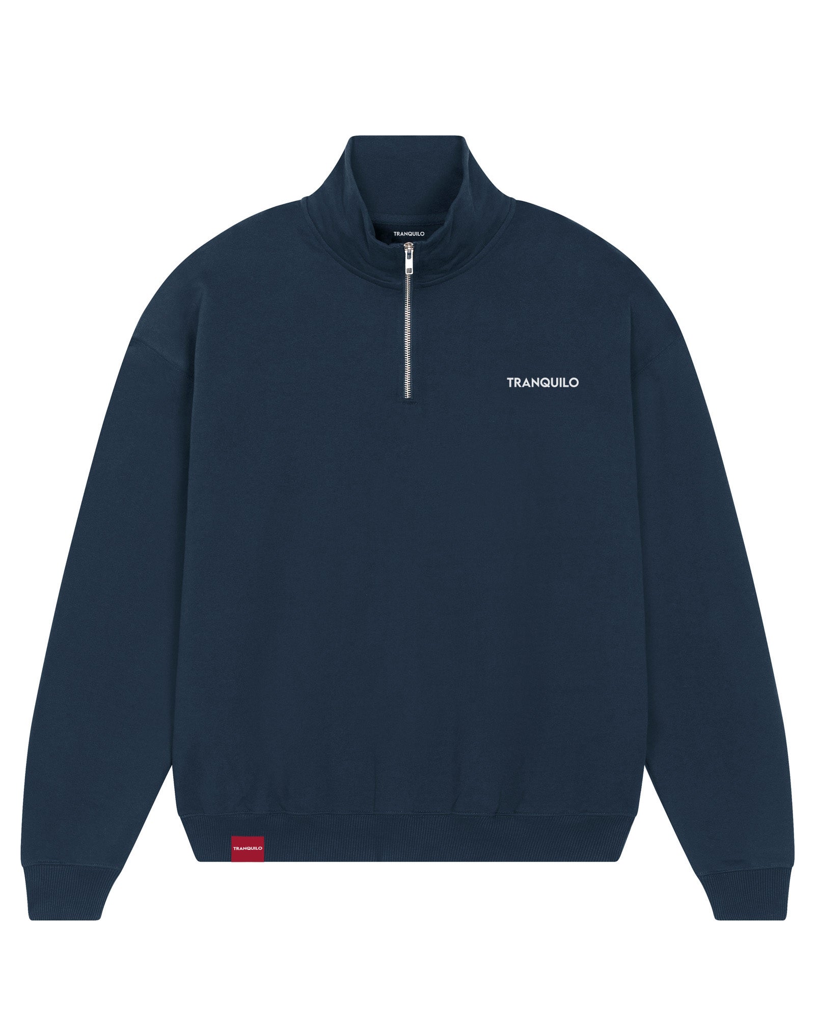 Oversized Zip-Thru Navy Blue – Tranquilo